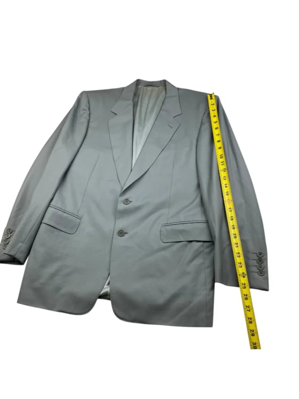 Canali Men's 100% Wool 2-Button Blazer Navy Sage Green • Italy • 40R US